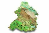 Forest Green Conichalcite on Chrysocolla - Namibia #285067-1